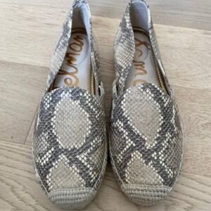 Sam Edelman Women's Cream and Gray Espadrilles